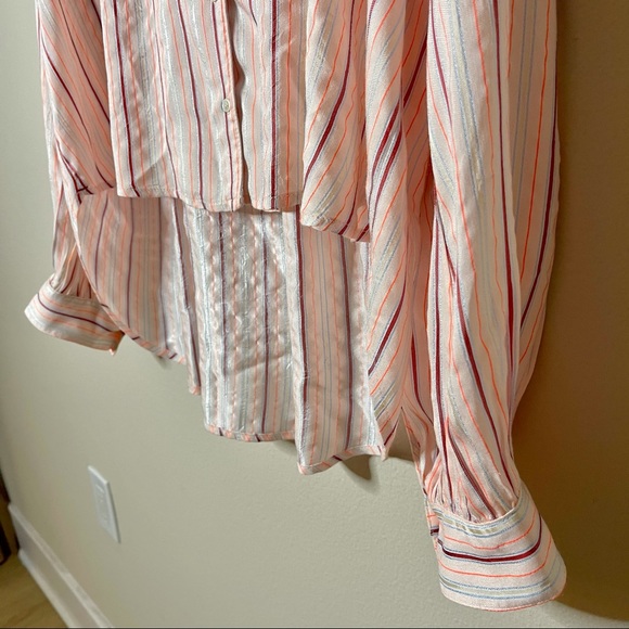 NWT XiRENA | Wren Cameo Striped Button Down Shirt - Picture 11 of 12